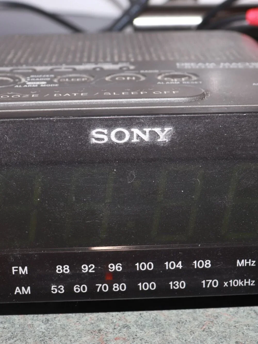 Sony Dream Machine Model ICF-C218 AM/FM Dual Alarm Clock Radio Tested & Works
